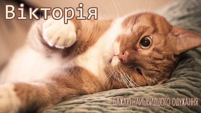 Картинка видужуй і більше не хворій, Вікторія