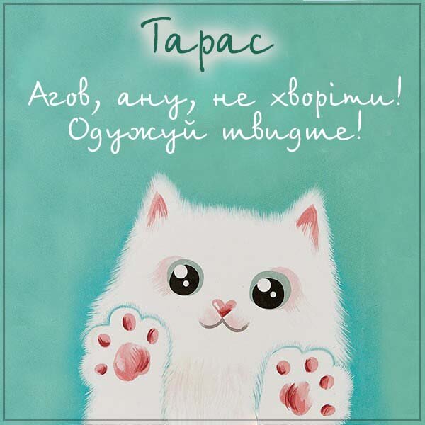 Листівка Не хворій, Тарас