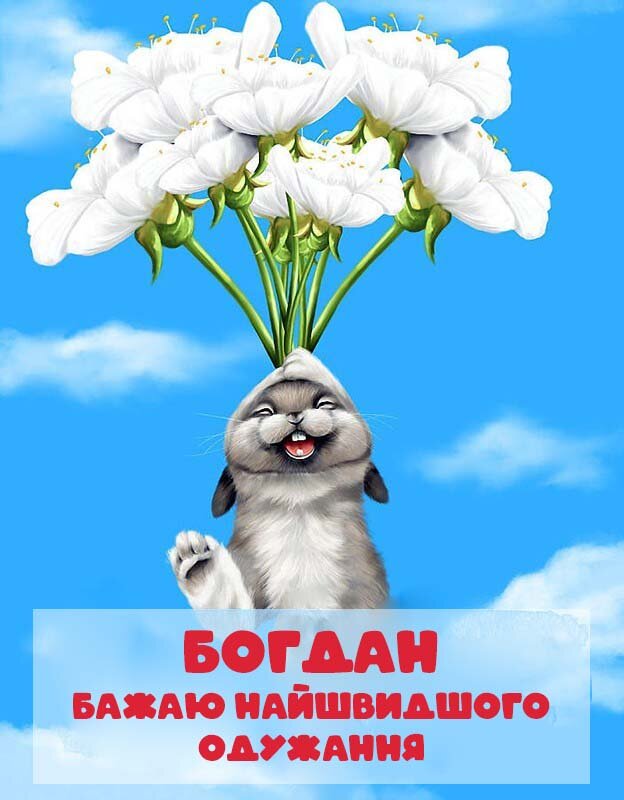Картинка Швидкого одужання, Богдан!