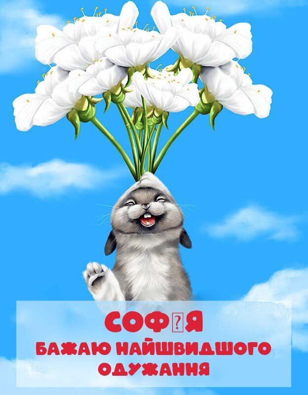 Картинка Швидкого одужання, Софія!