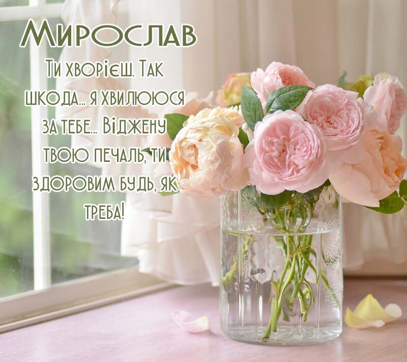Листівка Мирослав, одужуй